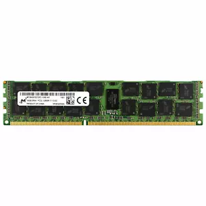 Micron 16GB 2Rx4 PC3L-12800R DDR3 1600 MHz 1.35V ECC REG RDIMM Memory RAM 1x 16G - Picture 1 of 1