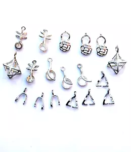 Beadalon Stone Setting Charm Kit- Silver Plated - Picture 1 of 2