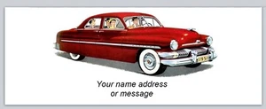 30 Personalized Address Labels Vintage Car (bo 904) - Picture 1 of 3