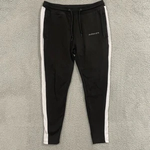 Alphalete Pants Men's M Black And White Stripe Joggers Athletic - Picture 1 of 6