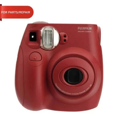 Fuji Instax Mini 7S Instant Film Camera Red- FOR PARTS/ REPAIR - Image 1 of 3