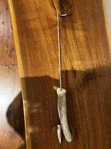 Deer Antler Pigtail Meat Flipper 17.5” - Picture 1 of 3