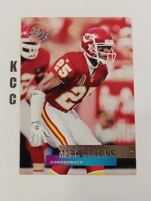 1995 Topps Stadium Club NFL #116 Mark Collins Kansas City Chiefs - Image 1 of 2