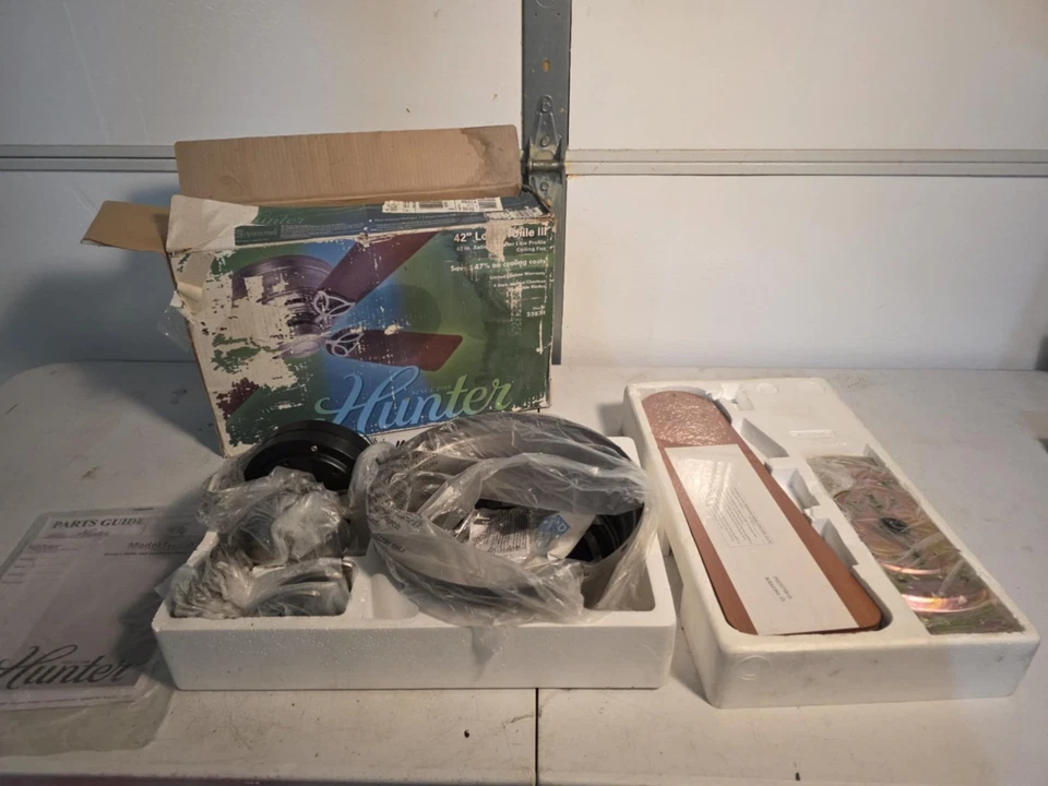 Hunter 23871 42" Low Profile Ceiling Fan Antique Pewter - Image 1 of 4