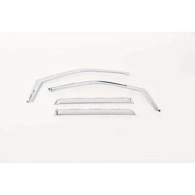 Conjunto de viseira de janela ABS cromada compatível com 2015-2018 Ford F150 Super Crew  - Imagem 1 de 3