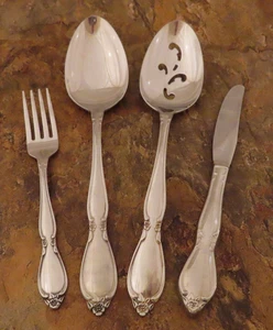Oneida Chatelaine Set 4 Servierteile Jugend Gemeinschaft Edelstahl Besteck Lot V - Bild 1 von 5