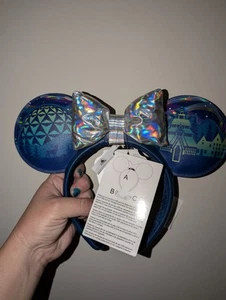 2025 Disney Parks Epcot Norway World Showcase Light Up Blue Green Ears Headband - Picture 1 of 14