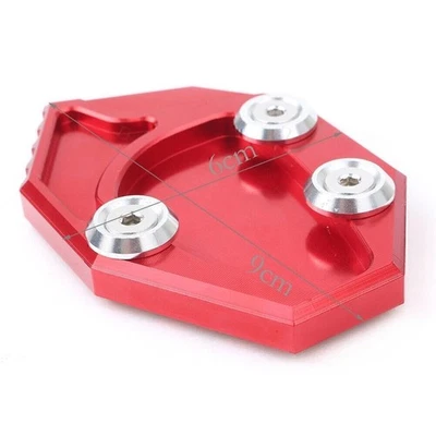 Kickstand Side Stand Enlarger Plate  For Kawasaki ZZR1400 ZX14R GTR1400 Red - Image 1 of 4