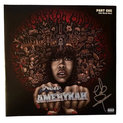 Erykah Badu 签名 亲笔签名 全新 Amerykah Part One(第四次世界大战)乙烯专辑 — 第 1/2 张图片