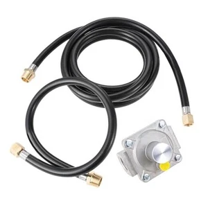 10 Feet Natural Gas Hose Conversion Kit with 5" Outlet Pressure Regulator - Picture 1 of 7