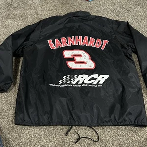 Vintage Dale Earnhardt Jacket Mens #3 Large Black Windbreaker competitors view - Picture 1 of 11