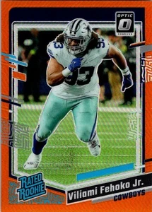 2023 Panini Donruss Optic #229 Viliami Fehoko Jr. /249 Orange RC Rated Rookie - Picture 1 of 2