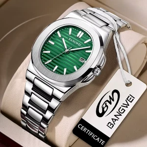 LIGE  BANGWEI Quartz  Watch Fashion  Watches Fashion Stainless Auto Date Busines - Picture 1 of 20
