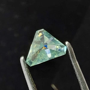 1,35 kt hellgrüne Farbe Fancy SI 1 Form zertifiziert Moissanit i736 - Bild 1 von 10