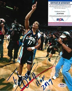 TERESA WEATHERSPOON signed NEW YORK LIBERTY 8X10 photo HOF w/ COA PSA AL67044 - Picture 1 of 1