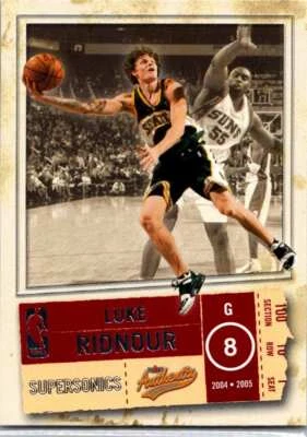 Luke Ridnour #33 2004-05 Fleer Authentix Seattle SuperSonics - Image 1 of 2