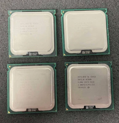 4x Intel Xeon E5450 3.0Ghz Quad Core 12M LGA 771 1333MHz 80W SLANQ CPU Processor - Image 1 of 2
