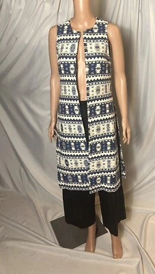 BCBGeneration Geometic Long Vest  - Image 1 of 4
