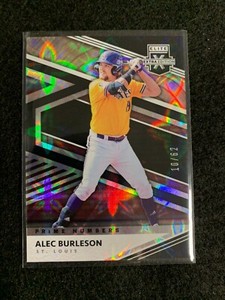 2020 Elite Extra Addition Prime #s Group B 10/62 Alec Burleson #70 St. Louis🔥⚾️
