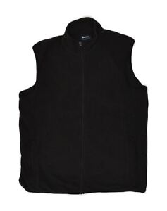 MOUNTAIN WAREHOUSE Mens Fleece Gilet UK 42 XL Black Polyester TZ10