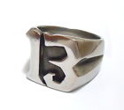 Men's Ladies Lucky Number 13 Ring - Stainless Steel Tattoo Retro Jewellery Gift