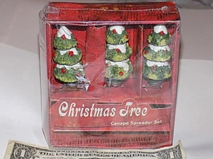 Árbol de Navidad - Juego de 3 esparcidores/cuchillos con caja, excelente estado.¡! - Imagen 1 de 6