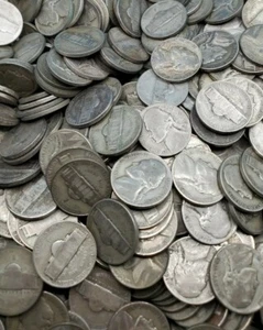 400 Coins 10 Rolls Jefferson War 35% Silver Nickels 1942-1945 $20 Face Value - Picture 1 of 3