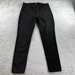 Jones New York Jeans Womens 14 Essex Black Stretch Mid Rise Skinny - Picture 1 of 8