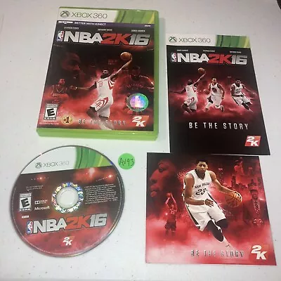 NBA 2K16 Xbox 360 CIB Complete Tested & Working AV93 - Image 1 of 3