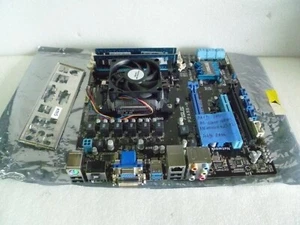 ASUS 760GM-E51 AMD PHENOM II CPU 4GB MEMORY MOTHERBOARD + IO COVER - Picture 1 of 4