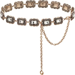 Western Metal Concho Belt for Women Cowgirl Chain Belts for Dresses Jeans Countr - Picture 1 of 12