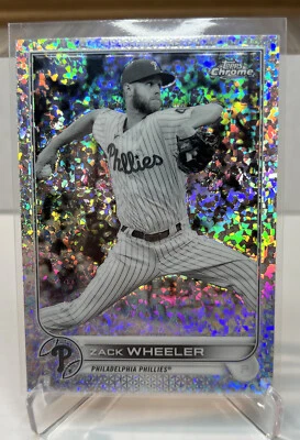 2022 Topps Chrome Lite Black White Mini Diamond Zach Wheeler Refractor #207 - Image 1 of 2