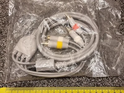 NINTENDO WII & U S-VIDEO COMPOSITE TV AV CABLE LEAD VIDEO Stereo Audio BRAND NEW - Image 1 of 3
