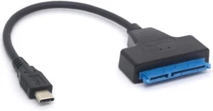 USB C 3.1 auf SATA 2,5" Festplatte Adapter Kabel für externe SSD HDD - Bild 1 von 5