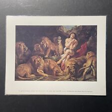 Peter Paul Rubens (1577-1640) DANIEL IN THE LIONS' DEN (c. 1615) NGA Print