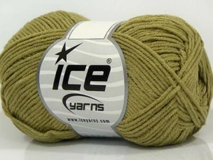 8-Skein Lot Lorena Bamboo Yarn fine summer 8x50g Light Khaki - Picture 1 of 4