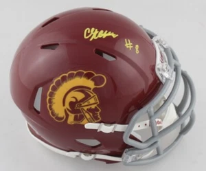 CHRIS STEELE AUTOGRAPHED SIGNED USC TROJANS MINI HELMET JSA COA CERTIFIED - Picture 1 of 3