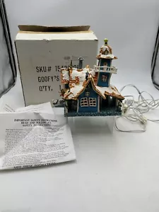 Vntg 1968 Disney Goofy's House Holiday House With Lights Christmas In Orig. Box - Picture 1 of 24