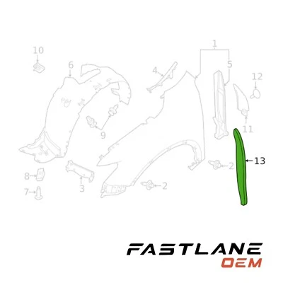 Cubierta aislante guardabarros delantero derecho Nissan Rogue 2019-2020 nueva OEM 638G4-6FR0A Foto 1 de 4