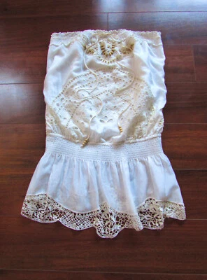 HALE BOB ~ ¡Nuevo! NUEVO CON ETIQUETAS Talla M ~ Blusa Vestido Bohemia Mezcla Seda Cuentas a73 Foto 1 de 4