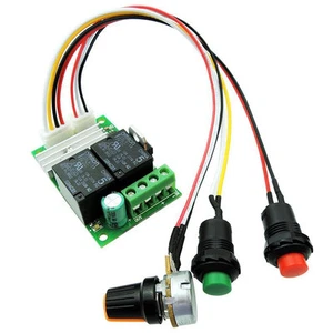 Motor Speed Controller PWM Speed Adjustable Reversible Button Switch DC 6V-28V - Picture 1 of 2