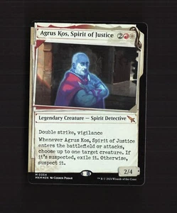 Tarjeta mítica Magic The Gathering Agrus Kos, Spirit of Justice 0354 Murders at Karlov Manor FOIL - Imagen 1 de 3
