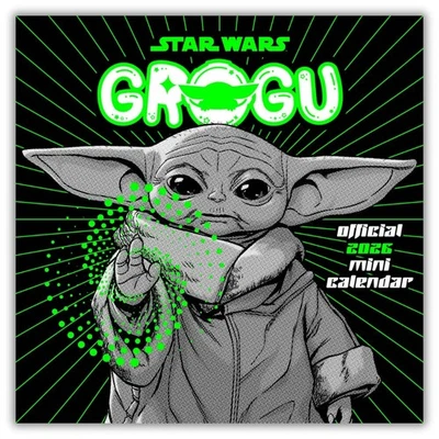 DANILO PROMOTIONS LTD 2026 Star Wars The Mandalorian Grogu Mini Calendar - Official Product
