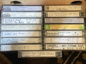 Grateful Dead 15 LIVE TAPE LOT 68 Carousel 69 Boston 71 Fillmore East 83 Brendan - Bild 1 von 1