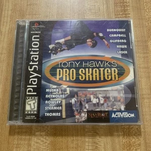 Tony Hawk's Pro Skater PS1 PlayStation 1 Complete CIB Black Label W/Reg Card - Picture 1 of 6