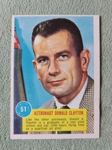VINTAGE TOPPS POPSICLE SPACE CARDS 51 ASTRONAUT DONALD SLAYTON EX 1963 MERCURY 7 - Picture 1 of 6