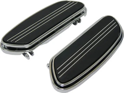 HD Chrome Sweeper Floorboard Kit w Damper Heritage Softail Classic 88-16 - Изображение 1 из 3