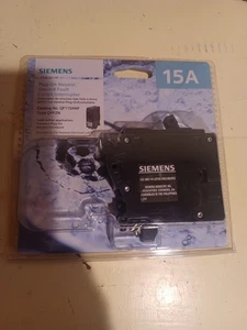Siemens Plug-On Neutral Ground-Fault Circuit Interrupter 15A QF115ANP QPF2N - Picture 1 of 2