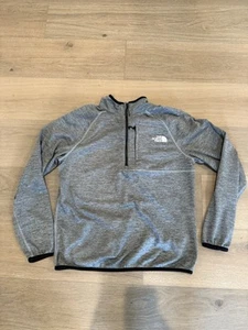 The North Face Sweater Mens Medium Gray Canyonlands Half Zip Pullover Fleece Top - Picture 1 of 16