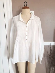 ¡¡Increíble Top Anthropologie Blanco para Mujer de Pilcro!! Talla XL!! - Imagen 1 de 6